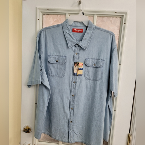 NWT Two Wranglers Jeans Button-up Shirts. - Picture 3 of 11